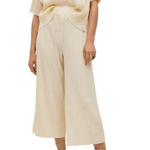 Mango Textured Culotte Trousers